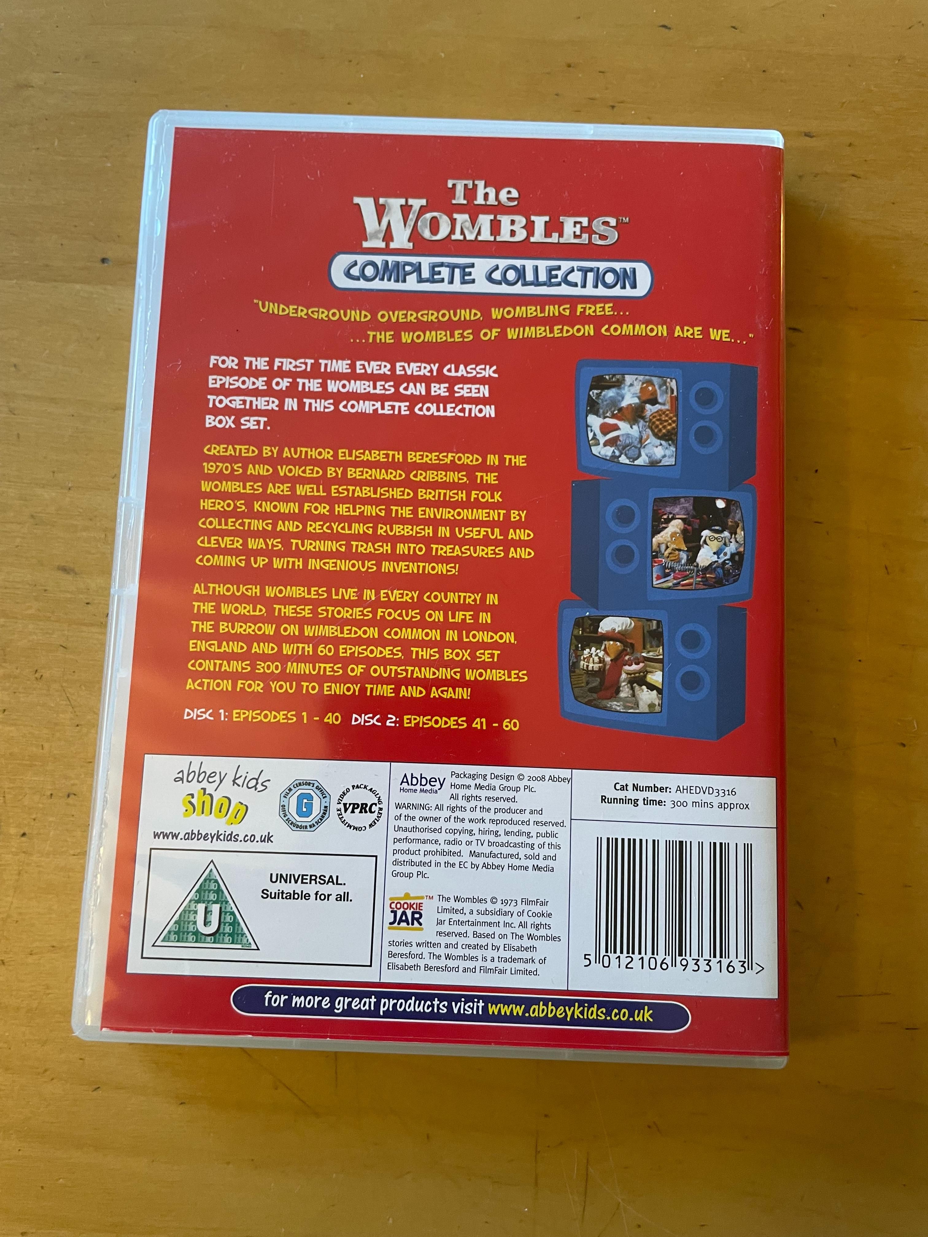 The Wombles Complete Collection 2 DVD Set Abbey
