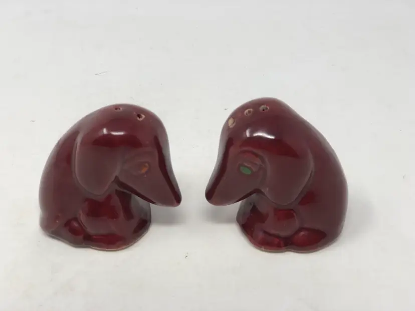 #2- Pair of Sad Doggy Salt and Pepper Shakers