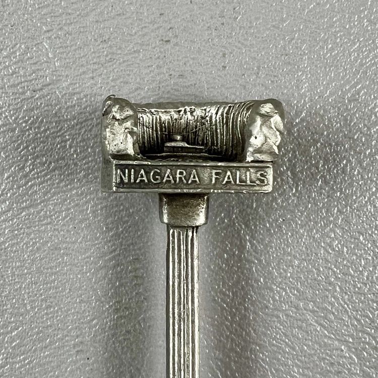 Vintage Niagara Falls Pewter Souvenir Collector Spoon England 3.75"