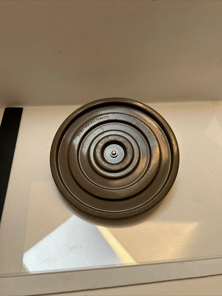 Oster Regency Kitchen Center Replacement Parts 6 1/8" Bowl Turntable Brown Clean