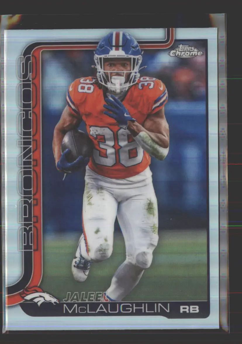 Jaleel Mclaughlin 2025 Topps Chrome Refractor #90 - (142) - Denver Broncos