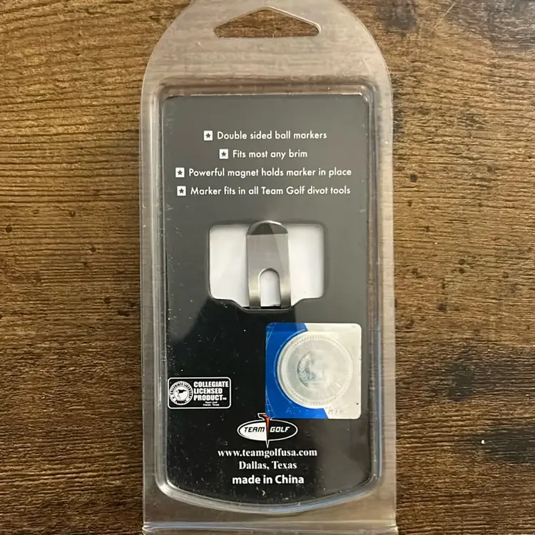 Texas Tech University, red Raiders golf cap clip magnetic ball markers