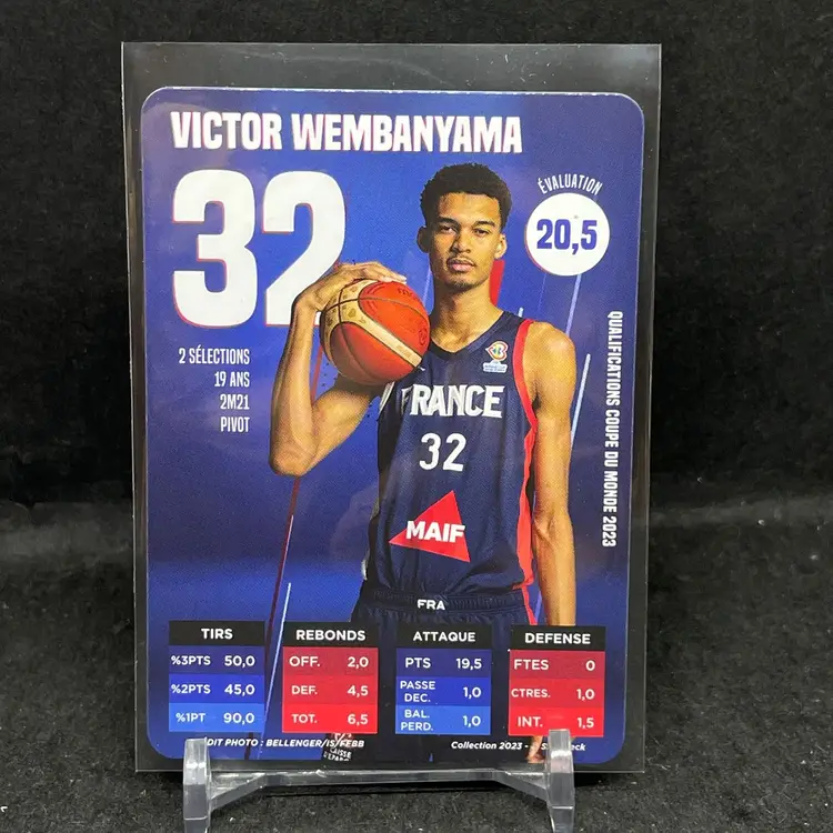 Victor Wembanyama Slam Deck Team France Rookie 1st French Basketball Card Wemby