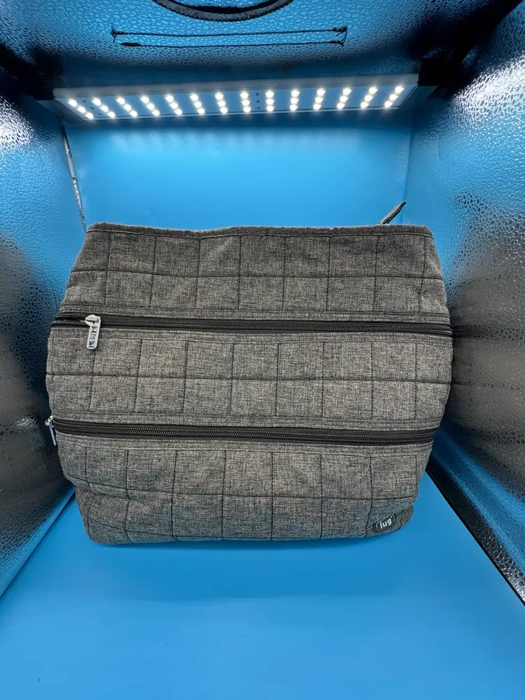 Cottage Core LUG Gray Tote Handbag Purse Taxicab Quilted Satchel Shoulder Strap