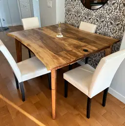 The Walnut Serenity Butterfly Leaf Dining Table