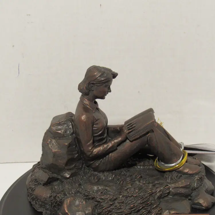 PUTTING GOD FIRST WOMEN SCULPTURE (20126) Spiritual-Resin w/Black Satin Finish