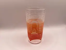 #45 Tumbler Glass MCM Anchor Hocking Tri-color 5”