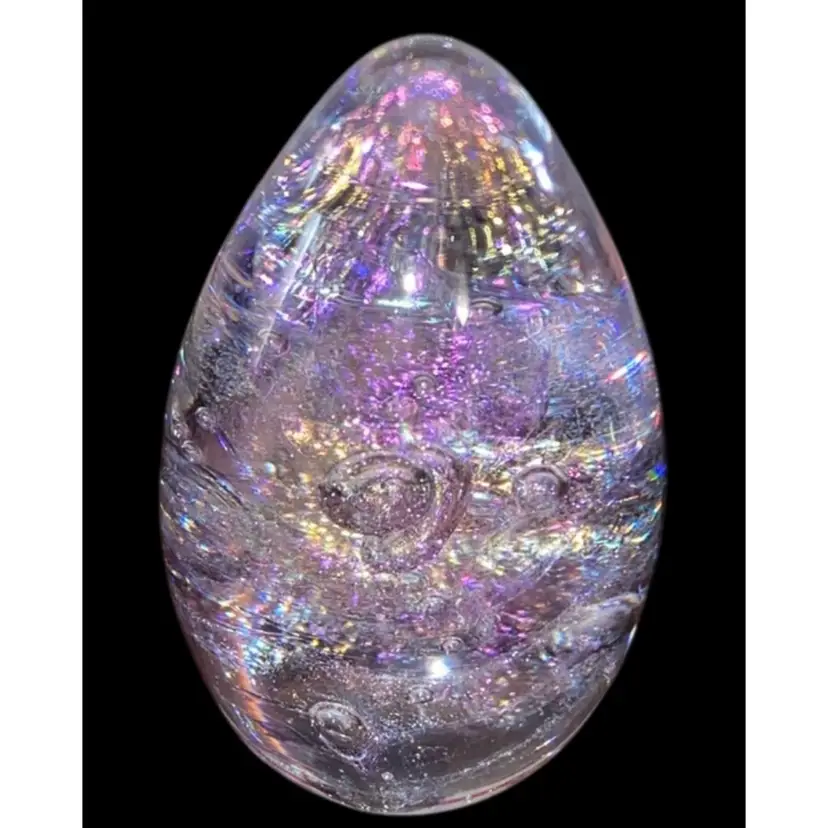 #13- Vintage Beautiful Paperweight - Multi-colored