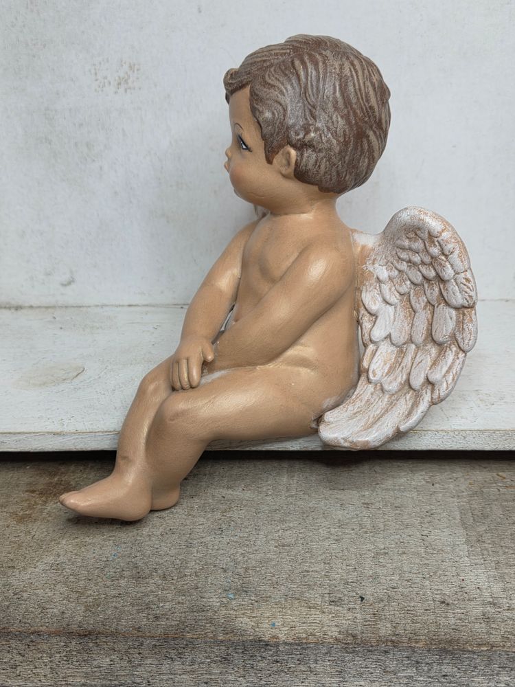 Vintage Cherub Angel Cupid Shelf Sitter Figurine