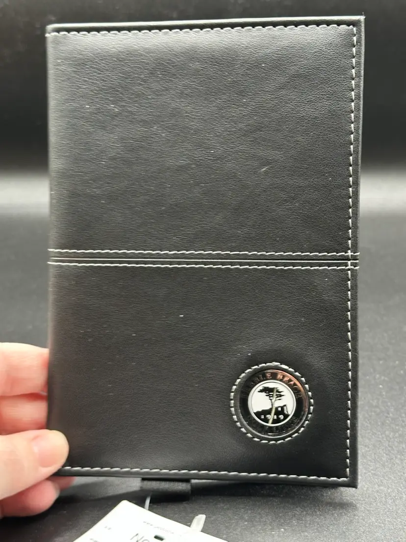 NWT PEBBLE BEACH GOLF LINKS SCORECARD HOLDER PLUS 3 SCORECARDS TOP 100 US