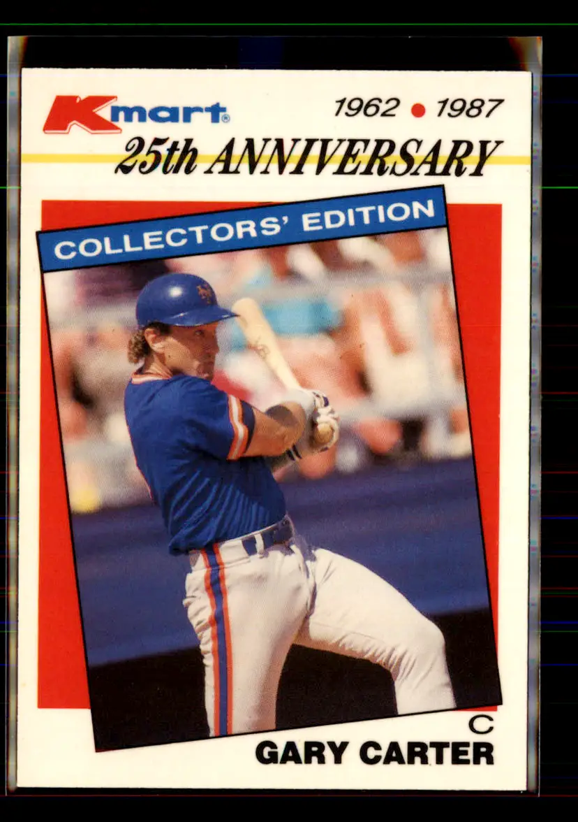 Gary Carter 1987 Kmart 25th Anniversary Star of the Eighties #25 - (pk1c) - New York Mets
