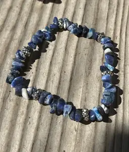 Sodalite Stretch Bracelet 8" to 9" Wrist