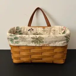 Vintage Longaberger Key Basket w/Liner