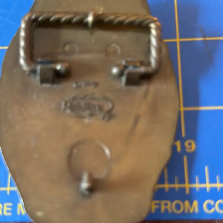 Vintage Brass Washington Redskins Belt Buckle