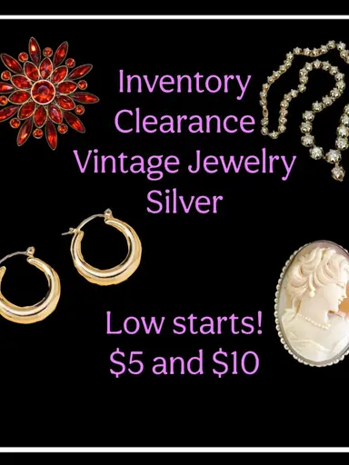 Jewelry! Silver, Mystery Jars- Craft Bags- Costume, Vintage - Low Starts -PREBIDS Open