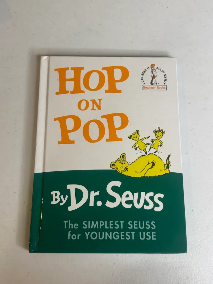 Vintage Dr. Seuss ‘Hop On Pop’ Hard Cover 1992