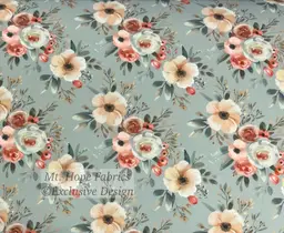 Sage/Terra Cotta Floral Yoga Knit