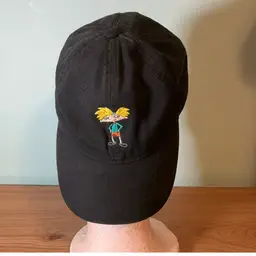 Hey Arnold Hat With Adjustable Strap Black