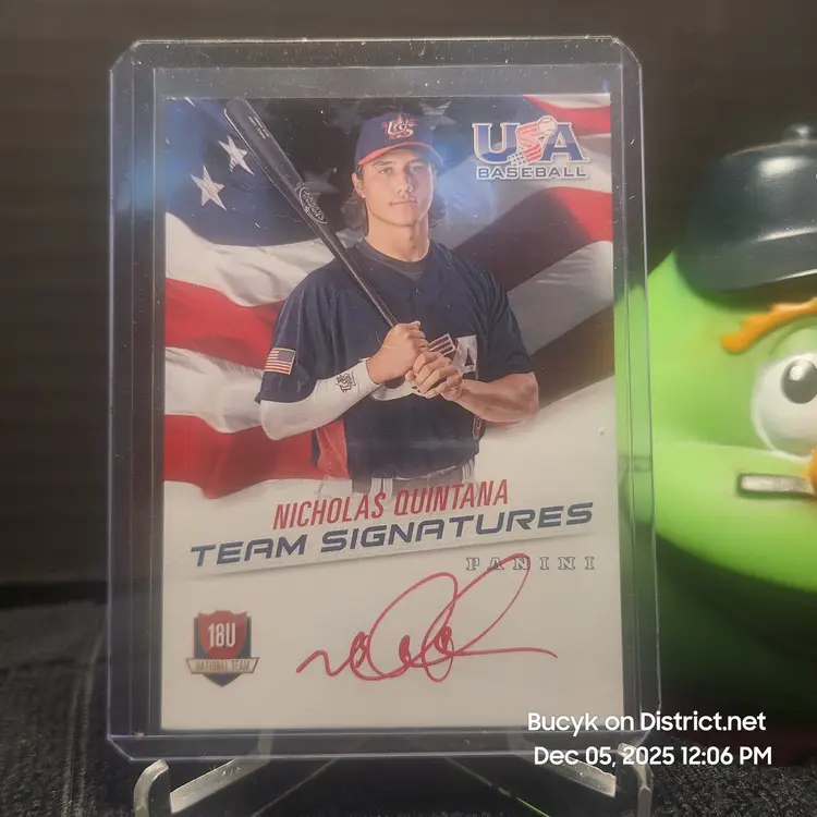 2015 Team USA Auto - Nicholas Quintana Detroit Tigers 5/25