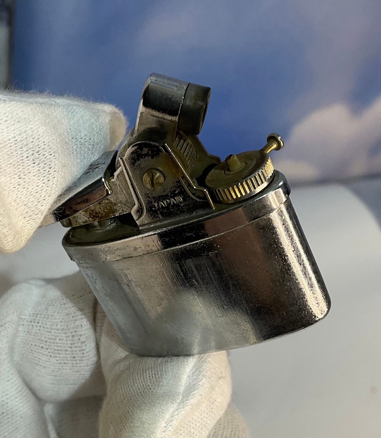 Vintage Train Lighter Japan - Metal - Westland Co. Imports - 6”