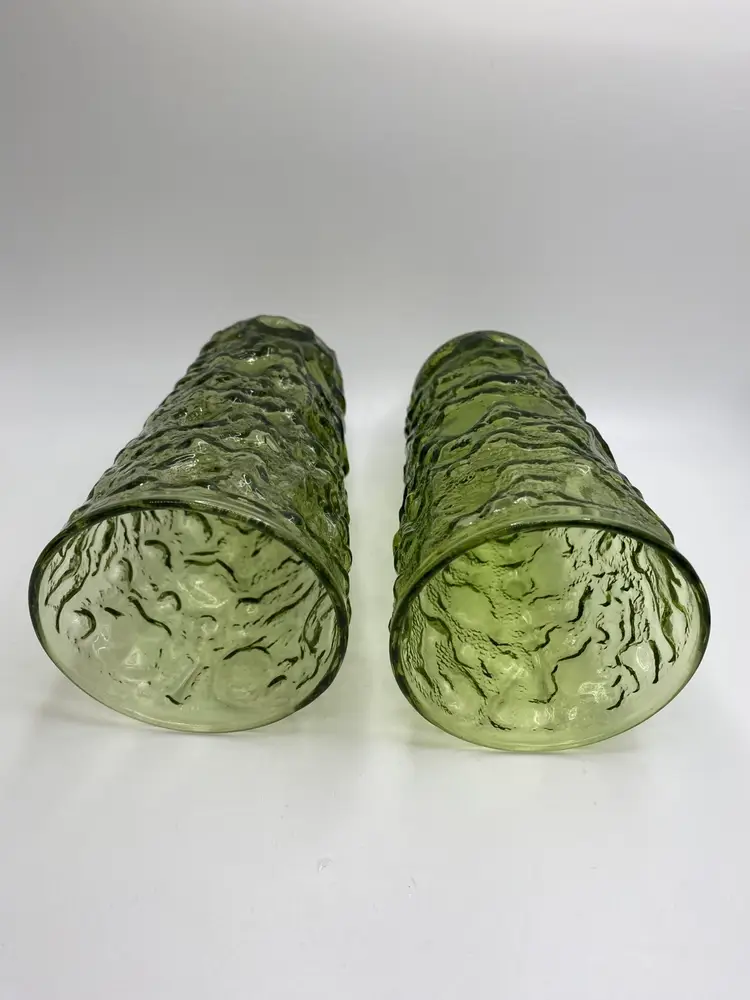 Anchor Hocking Lido Milano Avocado Green Juice Glasses