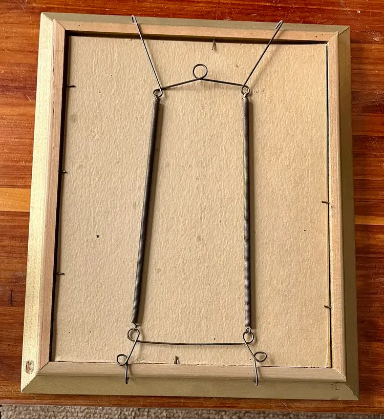 Vtg 1941 Framed Head of Christ Lithograph Warner Sallman 1940 Kriebel & Bates