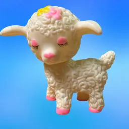 Lamb Rubber Squeak Toy