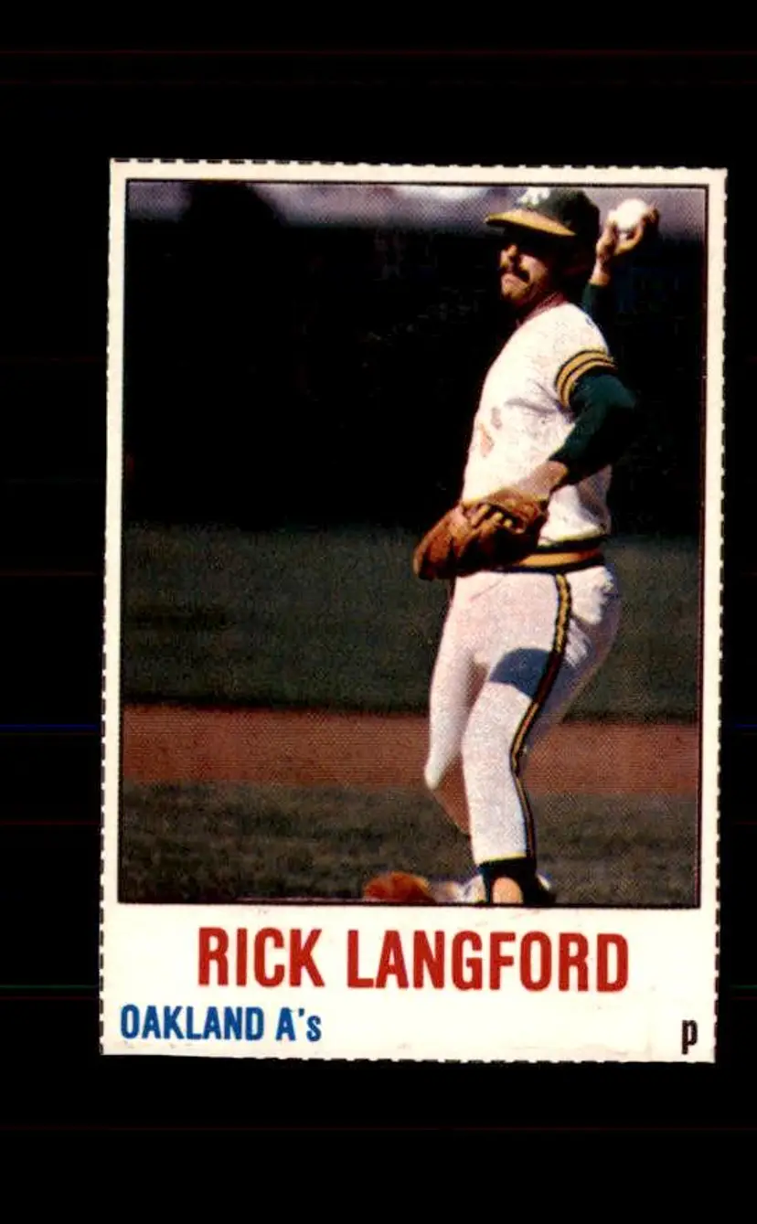 1978 Hostess #120 Rick Langford - (pk4) - Oakland Athletics