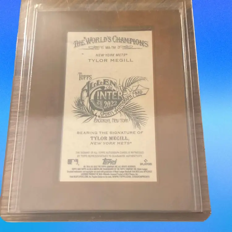 2022 Topps Allen & Ginter Framed Mini Auto Tylor Megill 