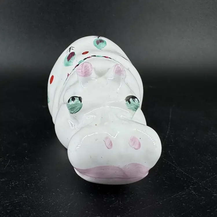 Pottery House Hippo Figurine