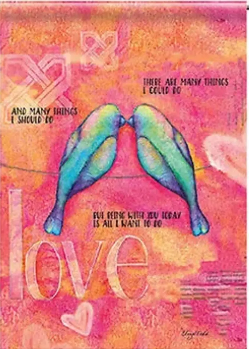 New In Package Lang Large Decorative Garden Flag “Love” 28 x 40