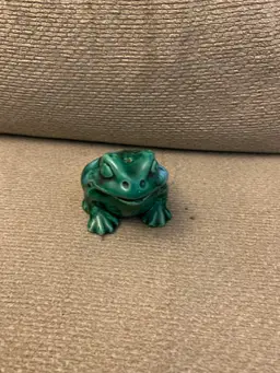 Ceramic Frog Place Holder 3 X 2 1/2 X 2 1/4 Inches