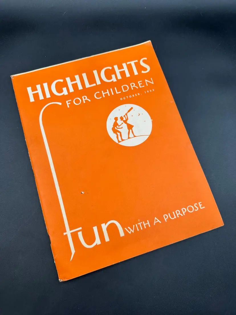 Vintage 1953 Halloween Edition Highlights Magazine