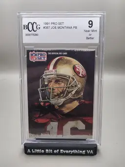 Joe Montana #397 1991 Pro Set BCCG 9
