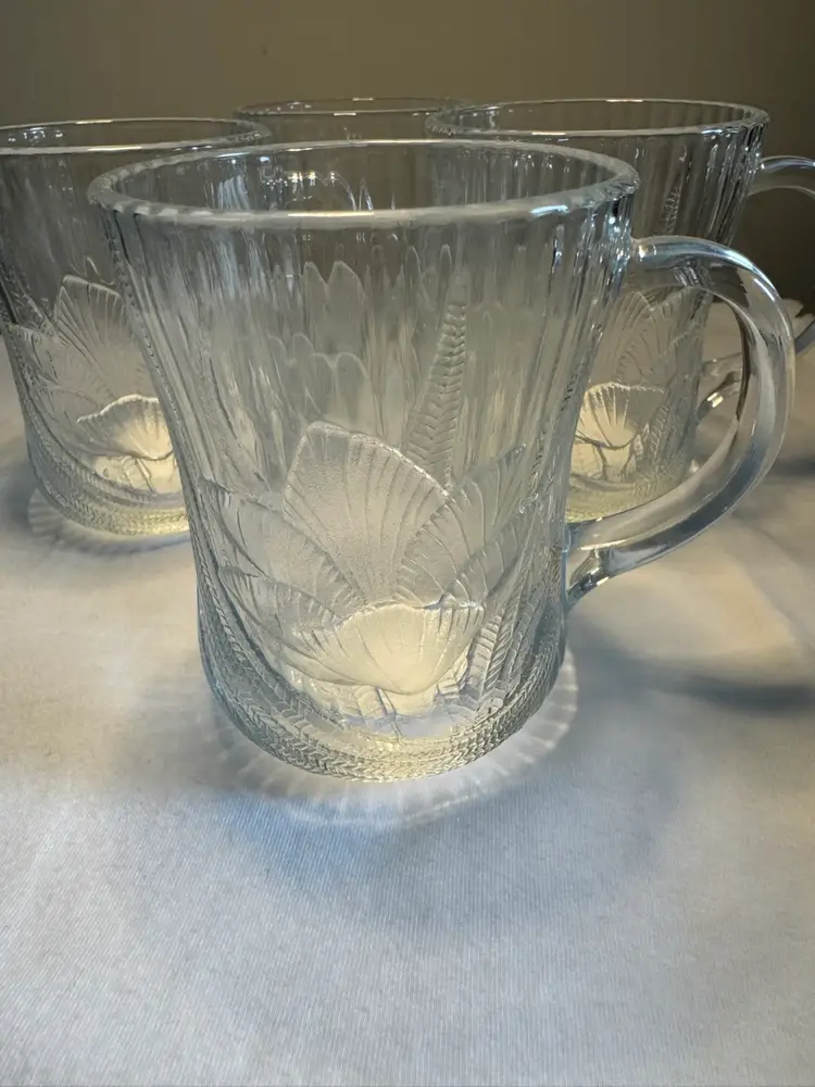 Vintage Acropal Glass Mugs
