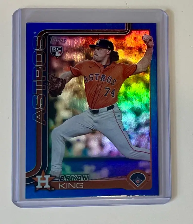 Bryan King RC Blue Rainbow Foil /150 Houston Astros