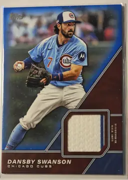 2026 Topps Series 1 Major League Material Relic Dansby Swanson Blue 013/150