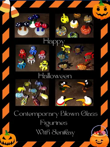 Contemporary Hand Blown Glass Figurines With  Jenikay On Niknax.net