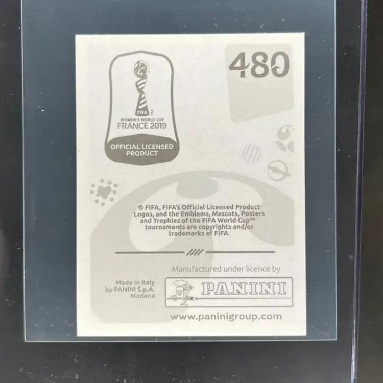 Official Match Ball 2019 Panini Women’s World Cup Sticker Soccer Card