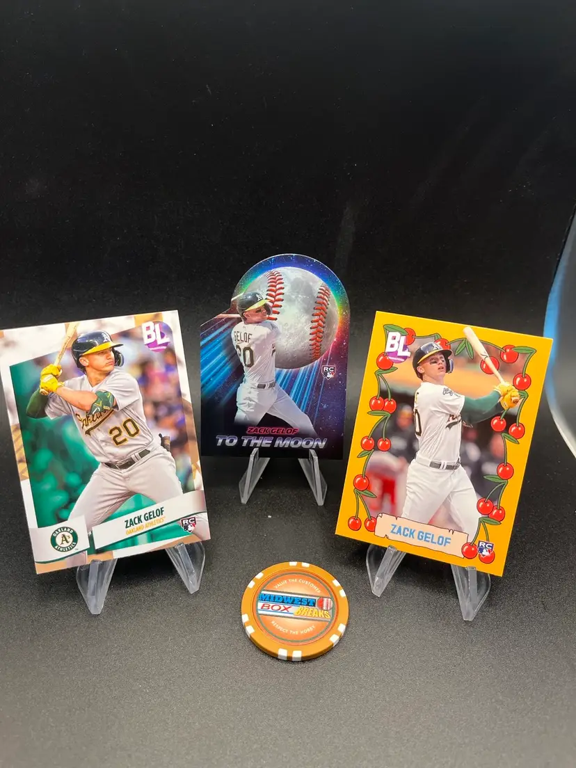 Zach Gelof 3-baseball Card Lot 2024 Big League Oakland Athletics