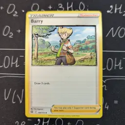 Custom Barry Trainer 3d art Pokemon card