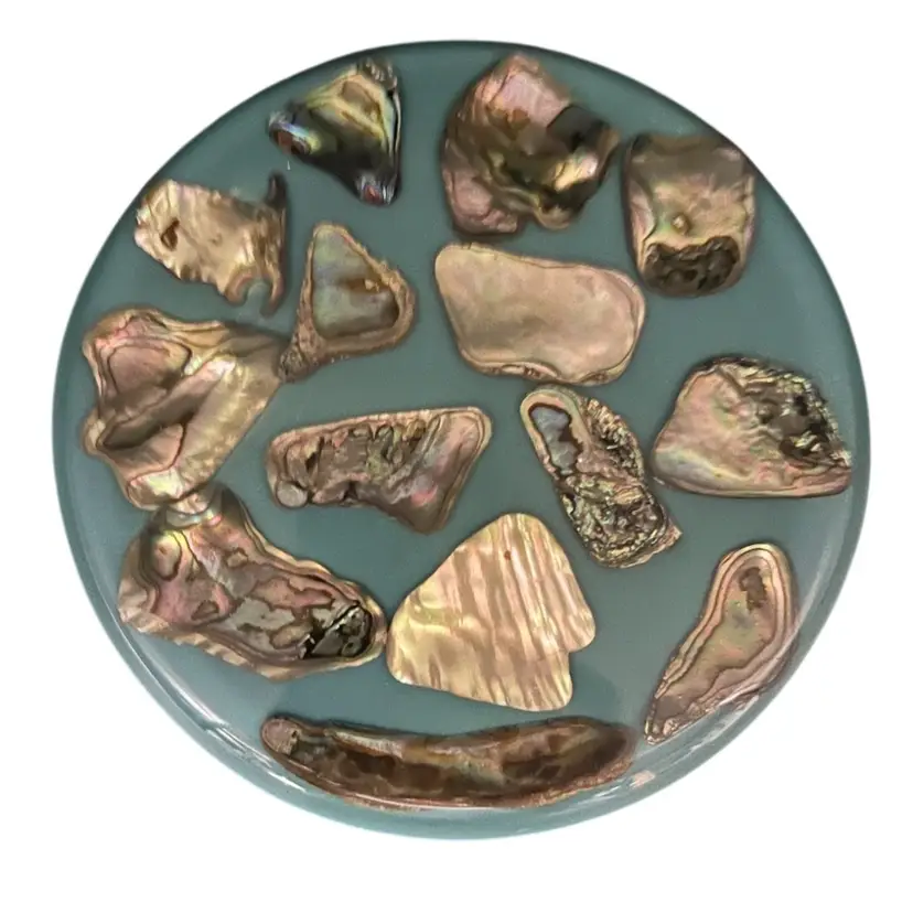 Vintage Betty’s Shells Lucite Trivet