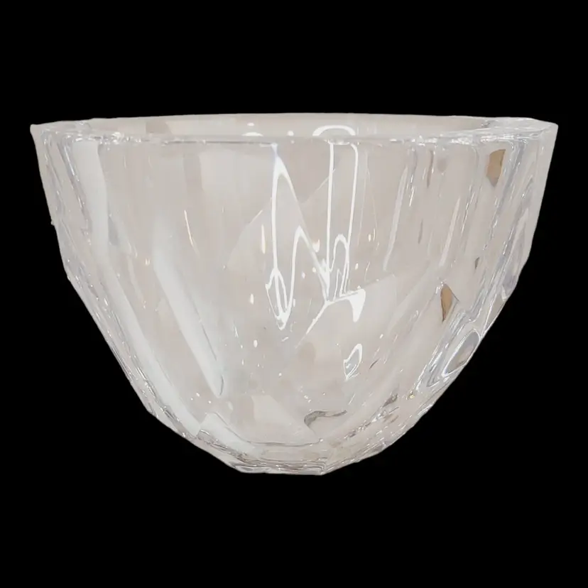 Kosta Boda Orrefors Sweden Corona Art Crystal Candy Dish Bowl