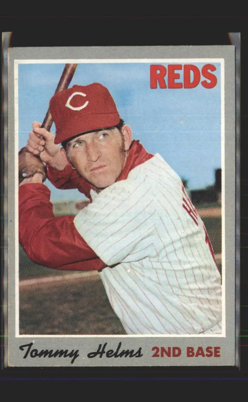 Tommy Helms 1970 Topps #159 - () - Cincinnati Reds