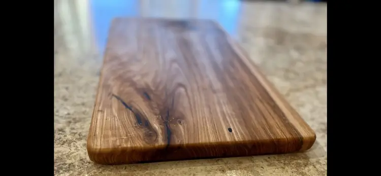 Lightning Struck Spalted Maple Deep Green Epoxy Cutting Board
