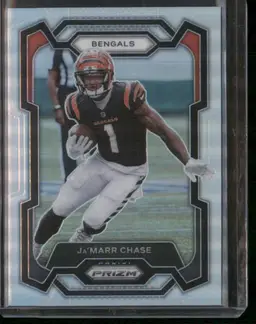 2023 Panini Prizm Ja'marr Chase Silver #56 Cincinnati Bengals
