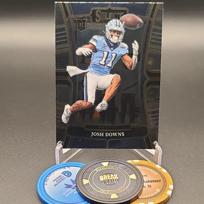 Josh Downs Rookie 2023 Panini Select Draft Picks Football Card #16 - Indianapolis Colts North Carolina Tar Heels