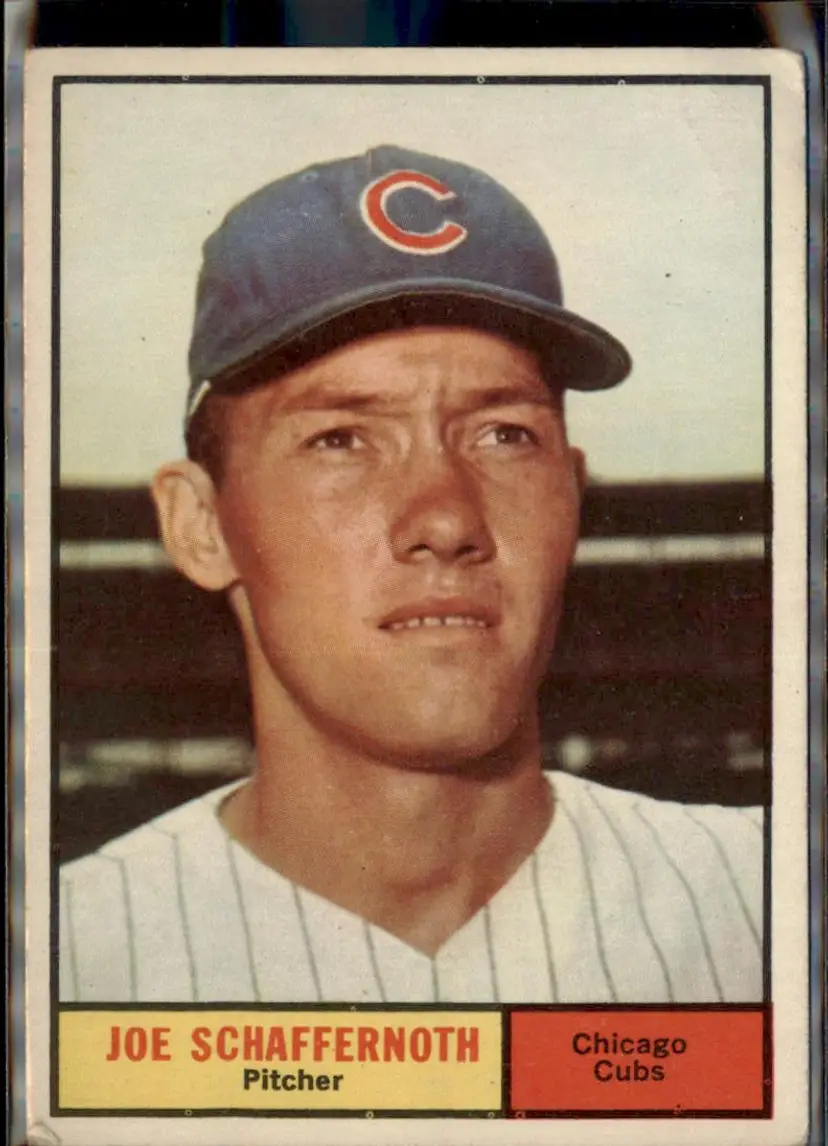 1961 Topps #58 Joe Schaffernoth - ( ) - Chicago Cubs