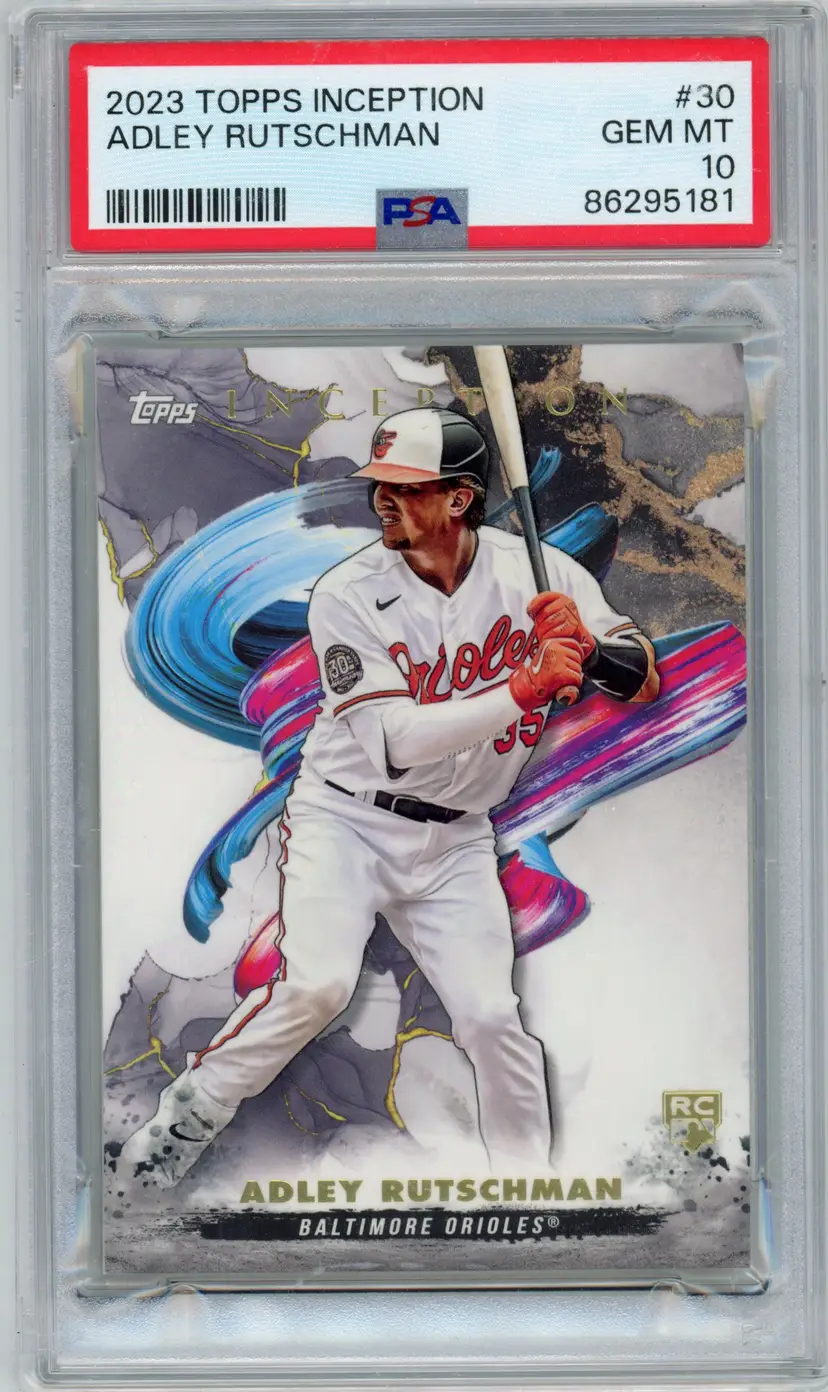 2023 Topps Inception ADLEY RUTSCHMAN RC Rookie #30 ORIOLES PSA 10 GEM MT