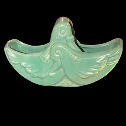 Rumrill Red Wing Turquoise Birds Basket Planter